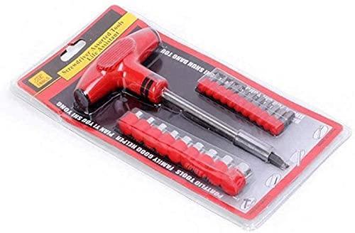 T Shape Screwdriver Set Batch Head Ratchet Pawl Socket Spanner Hand Tools
